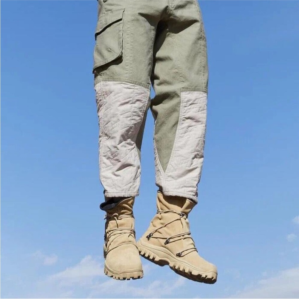 Honor The Gift Paratrooper Cargo Cropped Pants Size 34 Moss Green